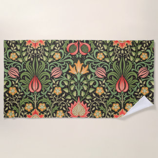 Serviette De Plage William Morris Persian Floral Antique