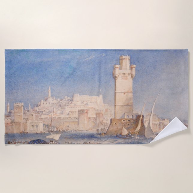 Serviette De Plage William Turner Rhodes (Devant)