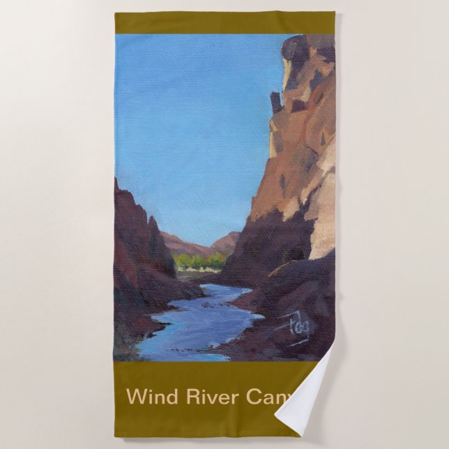 Serviette De Plage Wind River Canyon Beach Towne (Devant)