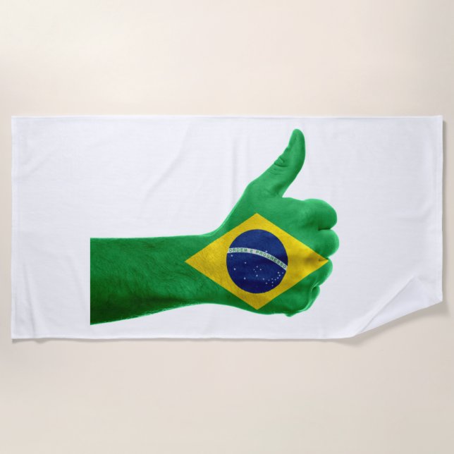 Serviette De Plage wonderful design for all brazilian people (Devant)