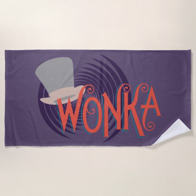 Serviette De Plage Wonka Spiral Logo (Devant)