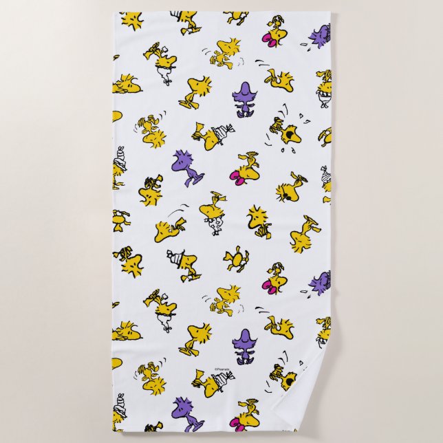 Serviette De Plage Woodstock Fun Pattern (Devant)