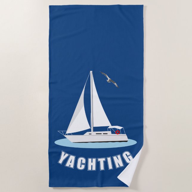 Serviette De Plage Yachting (Devant)