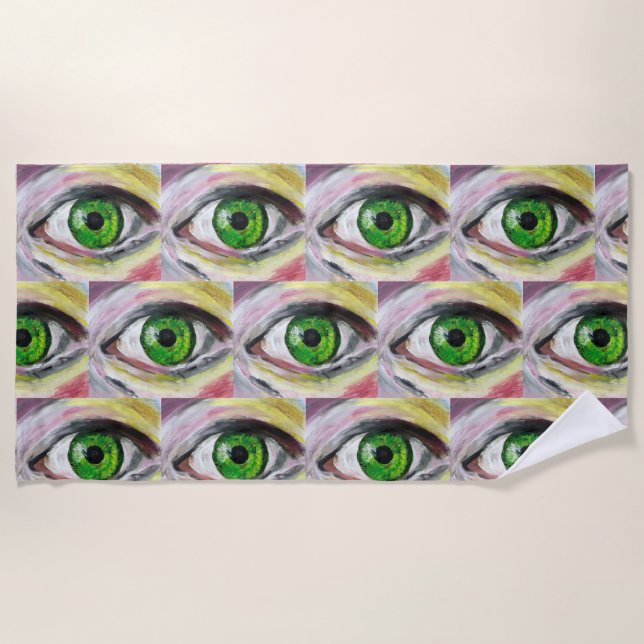 Serviette De Plage Yeux  (Devant)