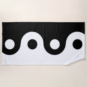 Serviette De Plage Yin yang
