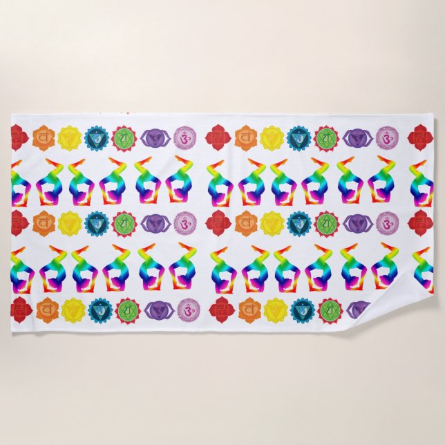 Serviette De Plage Yoga (Devant)