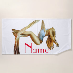 Serviette De Plage yoga aérien Thunder_Cove