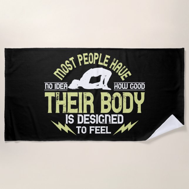 Serviette De Plage Yoga - Les gens n'ont aucune idée de la qualité de (Devant)