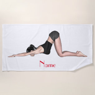 Serviette De Plage Yoga Poses Thunder_Cove