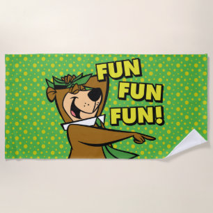 Serviette De Plage Yogi Bear Fun Amusant