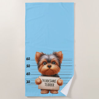 Serviette De Plage Yorkshire Terrier vilain