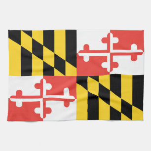 Serviette de plat de drapeau du Maryland