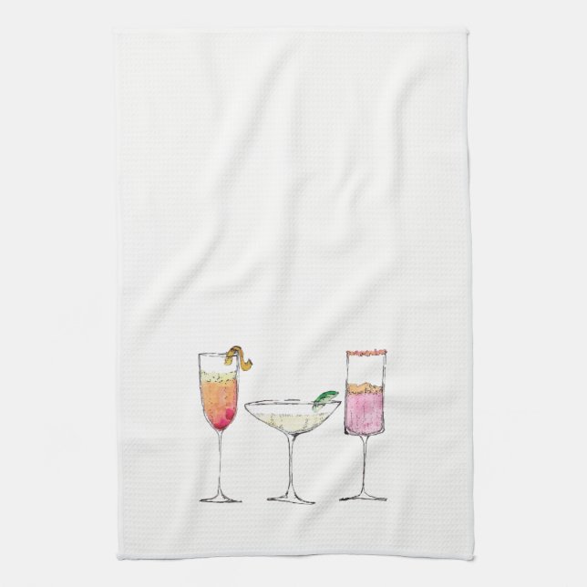 Serviette de plat d'heure heureuse (Vertical)