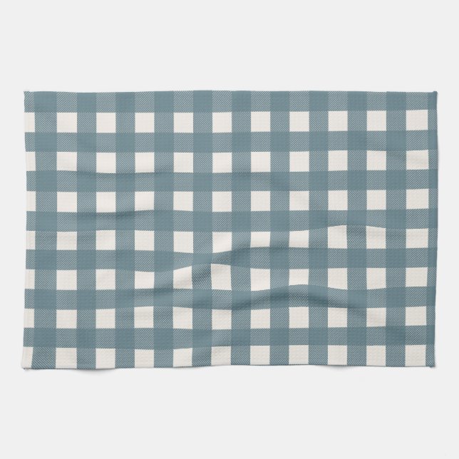 Serviette de plat en bleu Checker (Horizontal)