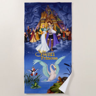 Serviette de princesse plage de cygne