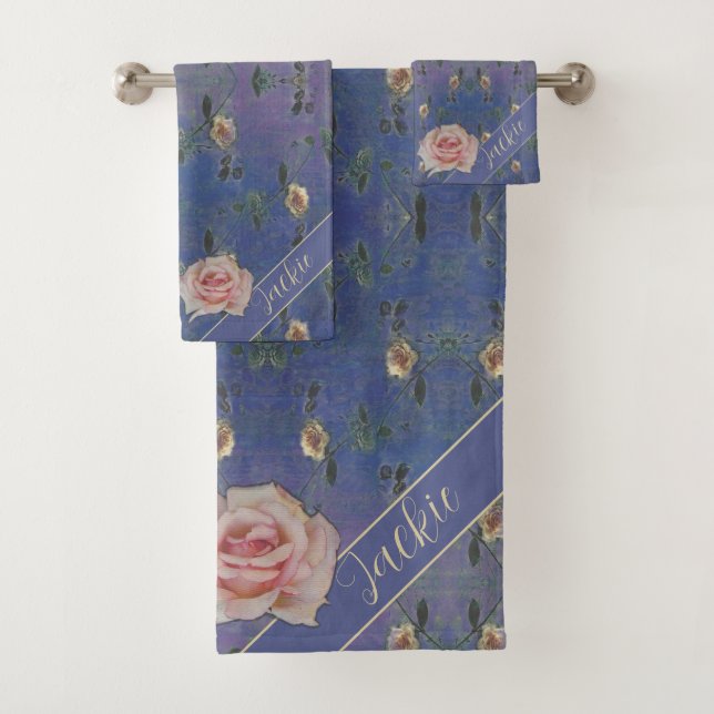 Serviette de Rose victorienne rose (En situation)