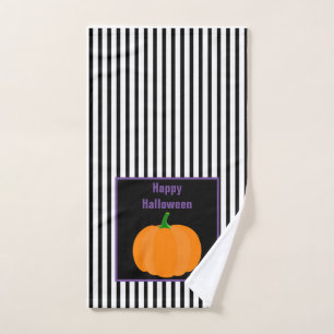 Serviette de salle de bain décorative citrouille H