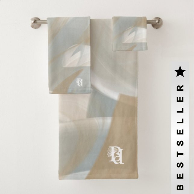 Serviette de salle de bain Ensemble Abstrait Maiso (Créateur téléchargé)