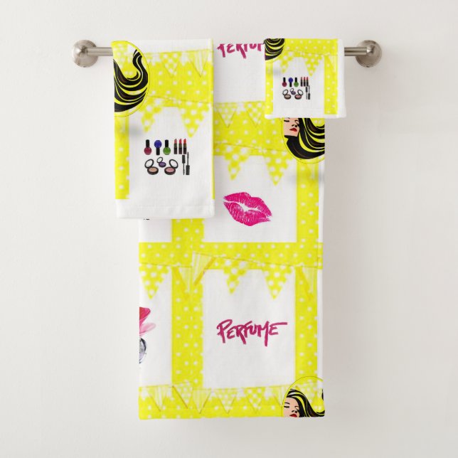 Serviette De Salle De Bain Jeux Parfum (En situation)