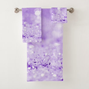 SERVIETTE DE SALLE DE BAINS À BULLE PURPLE SPARKLE