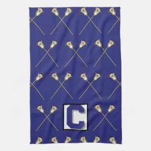 Serviette de sport bleu crosse