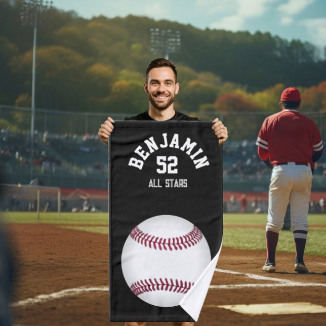 Serviette de sport de base-ball, serviette de bain (Créateur téléchargé)