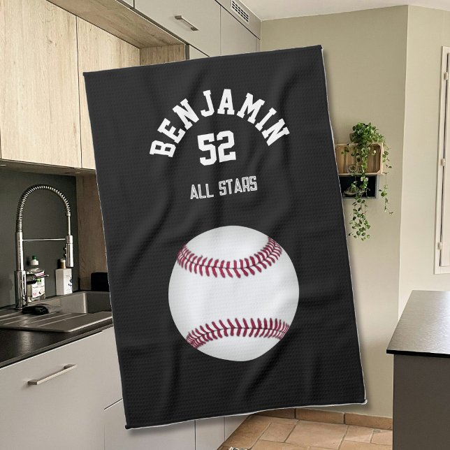 Serviette de sport de baseball, serviette de bain  (Créateur téléchargé)