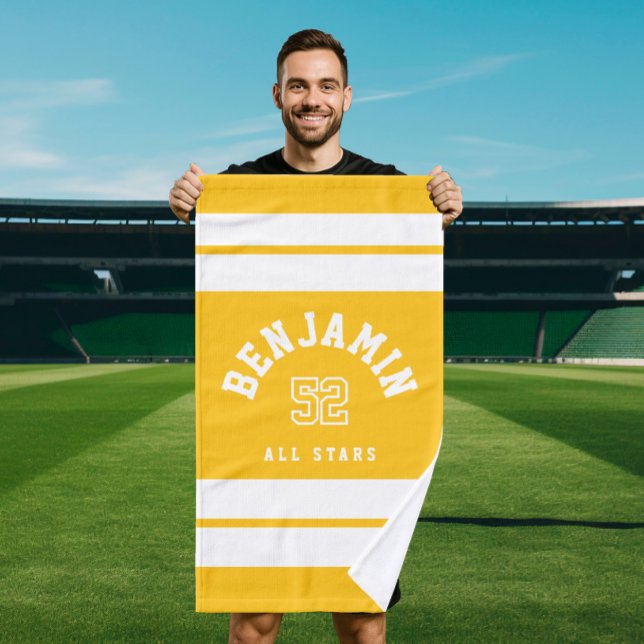 Serviette de sport de basket-ball personnalisée -E (Créateur téléchargé)