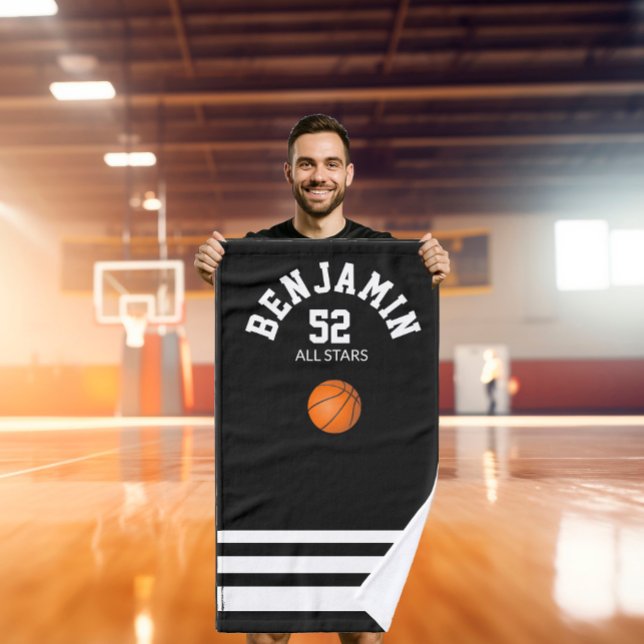 Serviette de sport de basket-ball, serviette de ba (Créateur téléchargé)