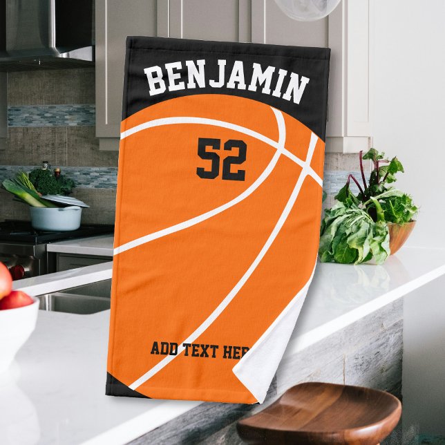 serviette de sport de basket-ball, serviette de ba (Créateur téléchargé)