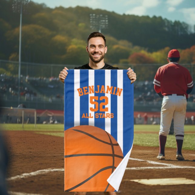 serviette de sport de basket, serviette de bain po (Créateur téléchargé)