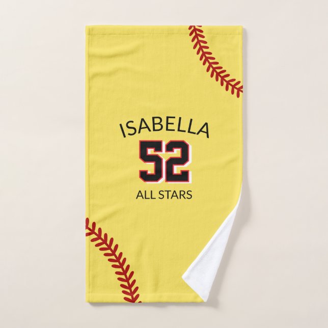 serviette de sport de softball, serviette de bain  (Serviette à main)