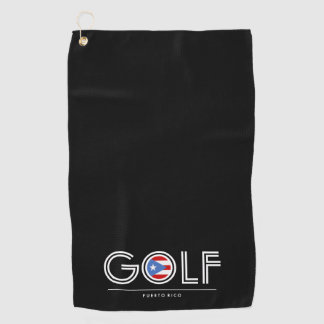 Serviette de sport drapeau de golf de Porto Rico