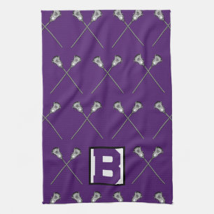 Serviette de sport violet de crosse