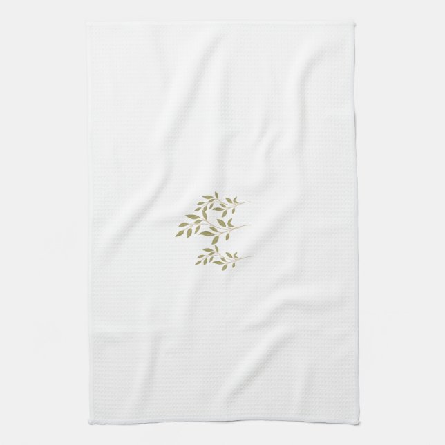 Serviette de table avec feuilles et conception de  (Vertical)
