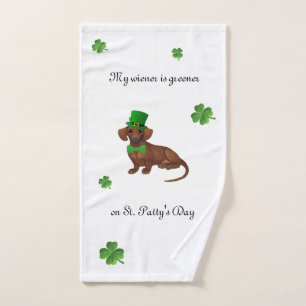 Serviette de teckel de St Patricks