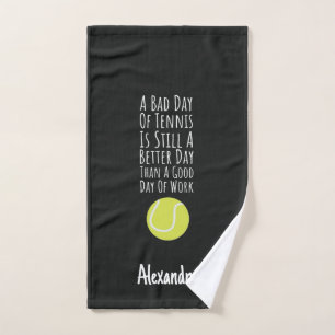 Serviette de tennis personnalisée drôle pour le sp