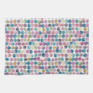 Serviette de thé à l'aquarelle douce – Décoration