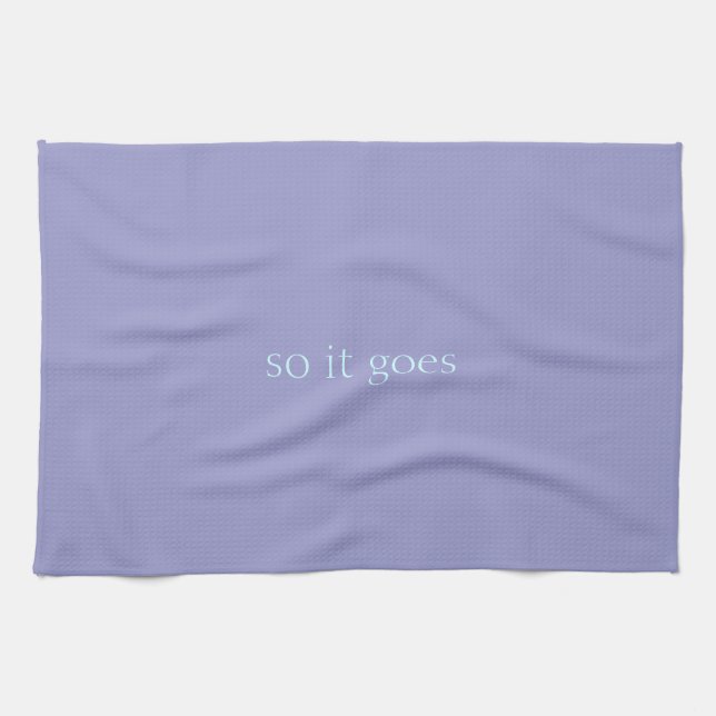 serviette de thé - ainsi elle va (Horizontal)