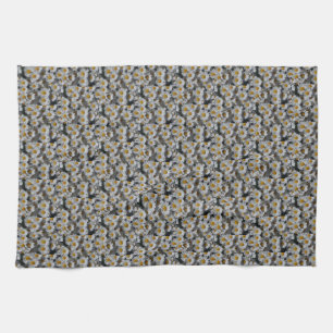 Serviette de thé aux marguerites blanches