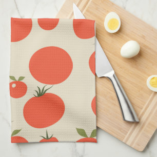 Serviette de thé aux tomates simples