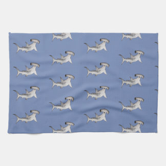 Serviette de thé bleu requin