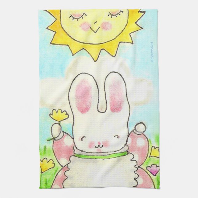 Serviette de thé Bunny Sunny (Vertical)
