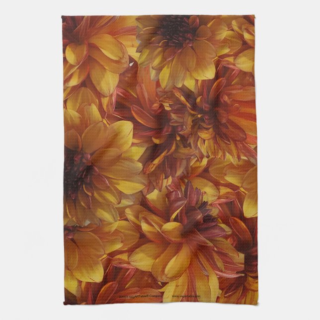 Serviette de thé Dahlia folle de Gitt (Vertical)