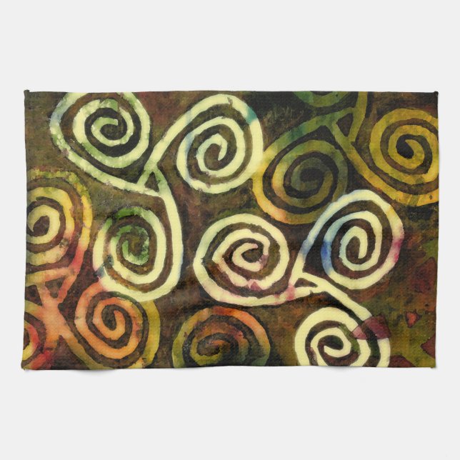 Serviette de thé d'art de caverne (Horizontal)