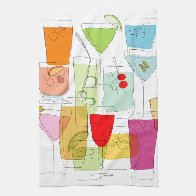 Serviette de thé de cocktails (Vertical)
