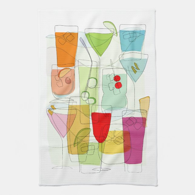 Serviette de thé de cocktails (Vertical)