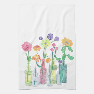 Serviette de thé de fleur sauvage