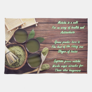 Serviette de thé de poème de match