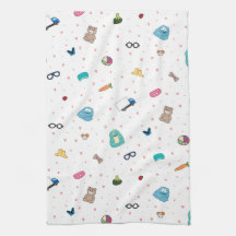 Serviette de thé des favoris du paddy - art par